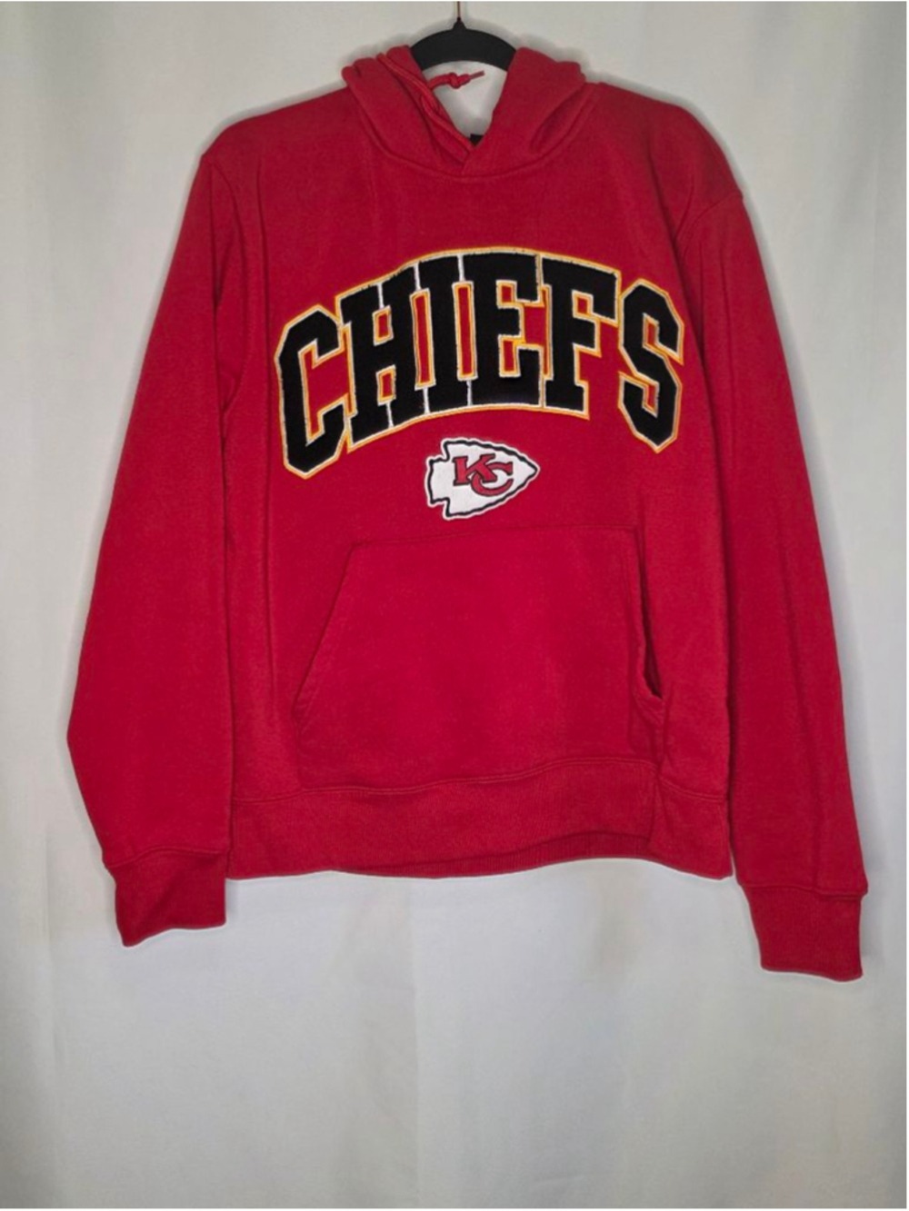 NFL Team Apparel Chiefs Hoodie Red Black Medium